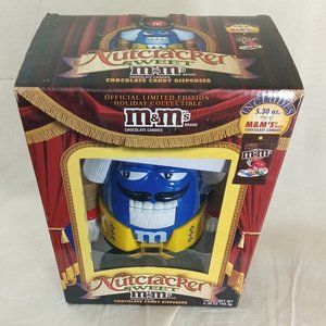 Vintage M&M Nutcracker Sweet Candy Dispenser Blue Limited Edition Rare